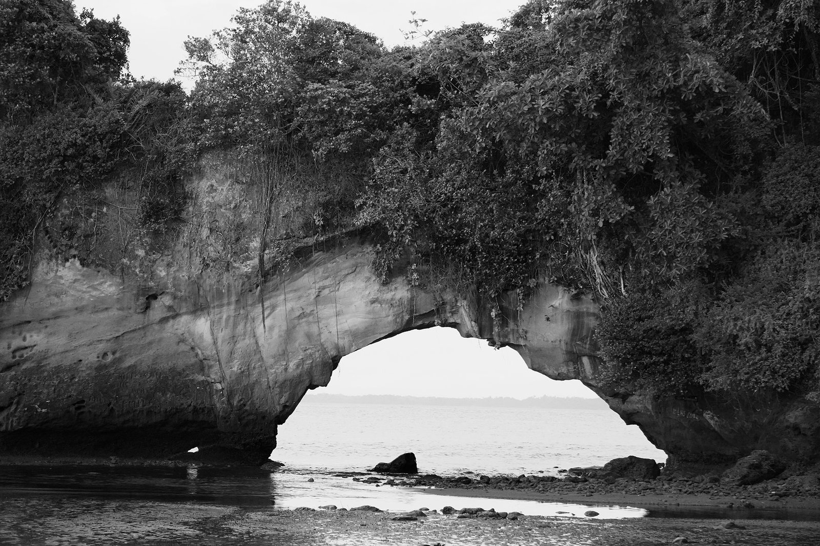 Arco natural, ubicado en la isla de El Morro es uno de los íconos de Tumaco y el Pacífico sur colombiano, un atractivo ecoturístico que se ve afectado por la contaminación de residuos sólidos.